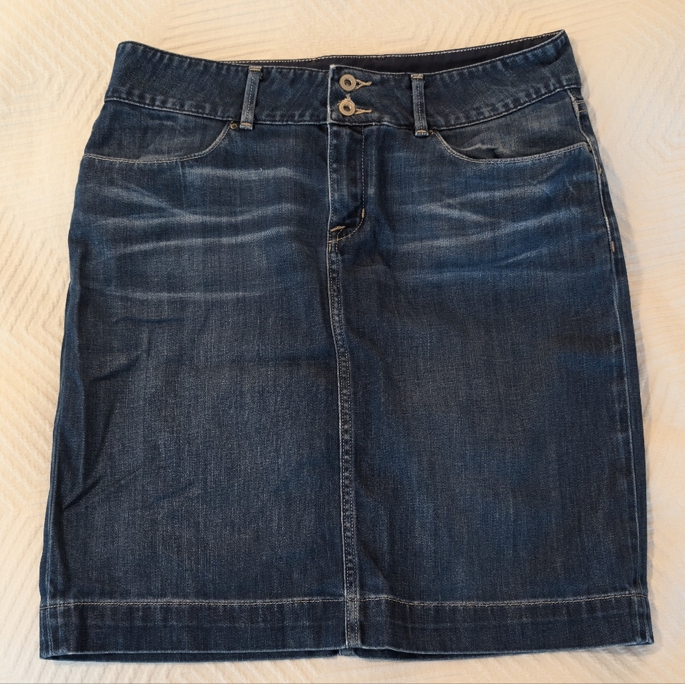 Stylish Blue Denim Pencil Skirt 10